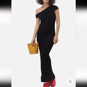 11. NWT SIMON MILLER Bone One Shoulder Maxi Dress Size XXS